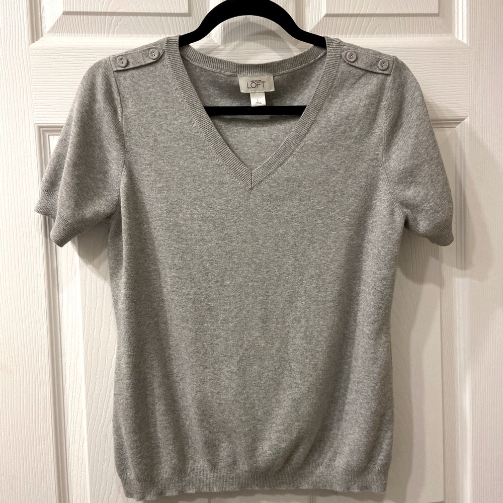 Loft gray sweater